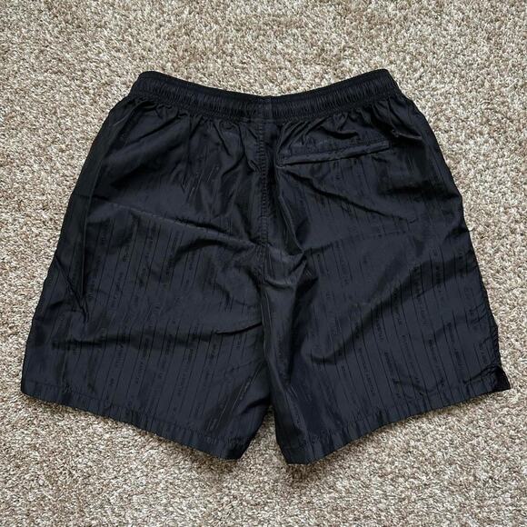 Black striped Stussy Swim Suit Bathing Suit Trunks Shorts - Picture 5 of 8